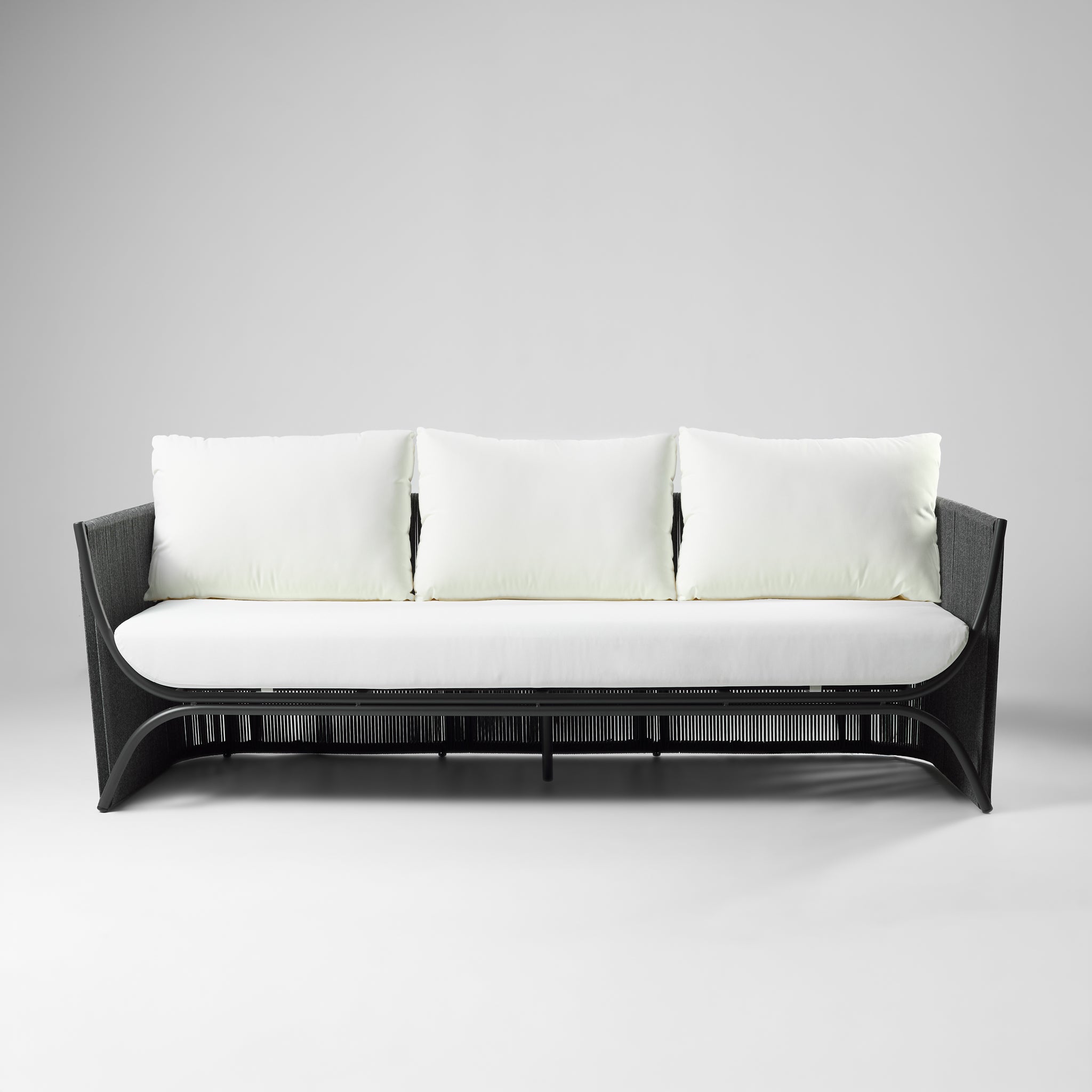 Sofá de Terraza 3 Cuerpos Palma Blanco