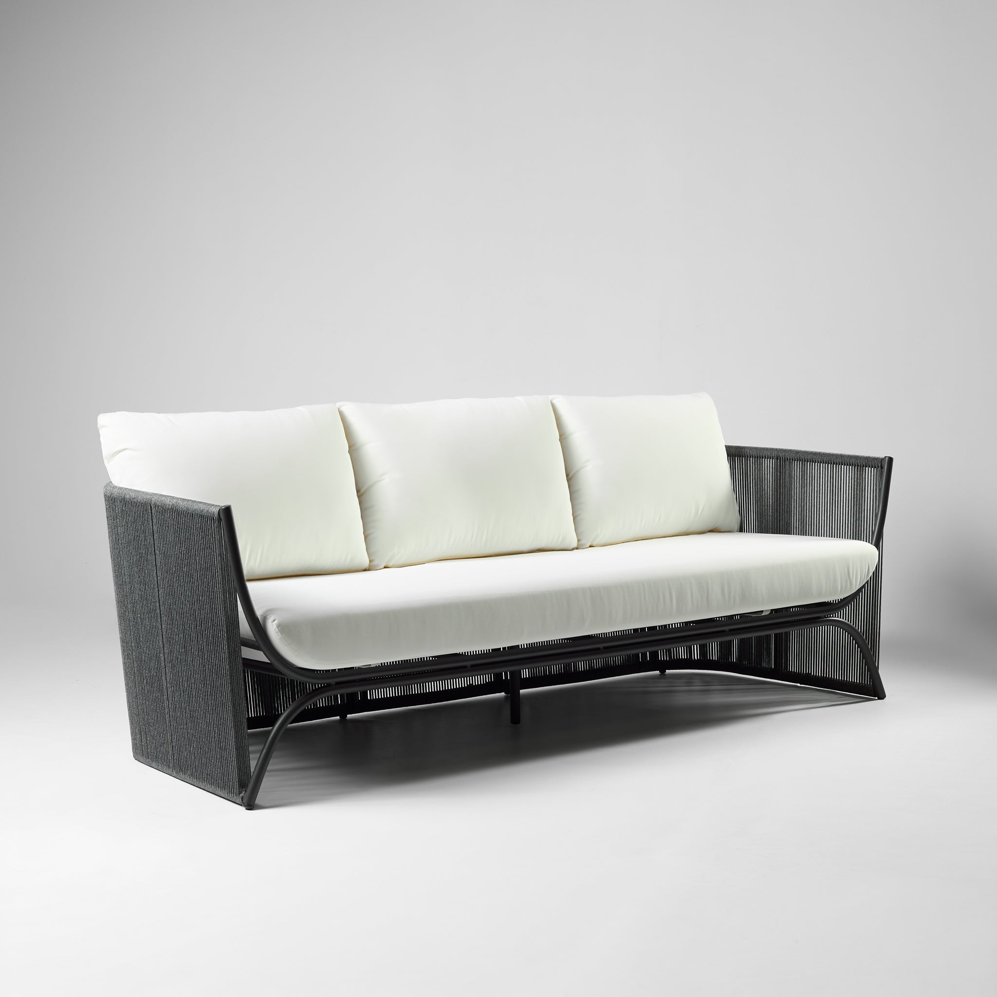 Sofá de Terraza 3 Cuerpos Palma Blanco