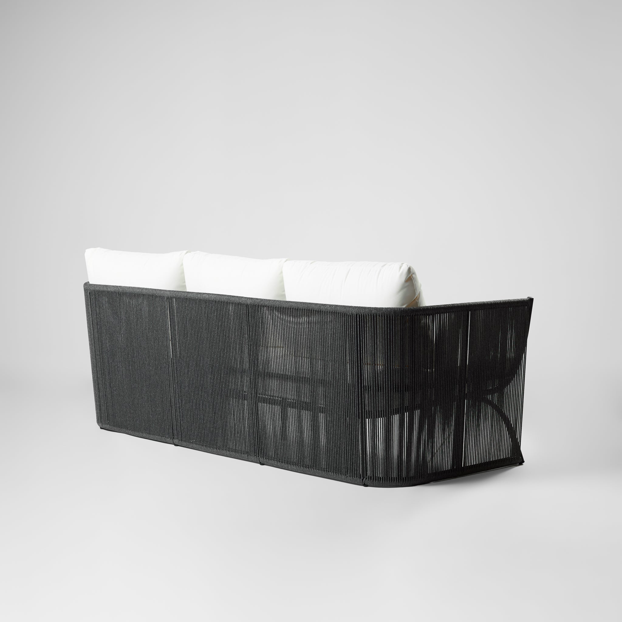 Sofá de Terraza 3 Cuerpos Palma Blanco