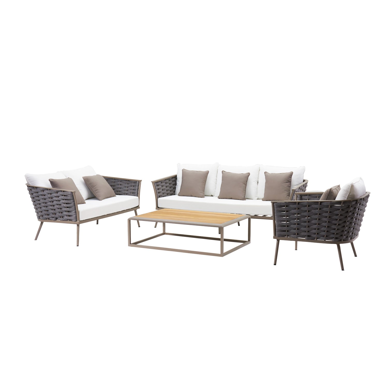 Sofá Terraza 1 Cuerpo Savoy Khaki