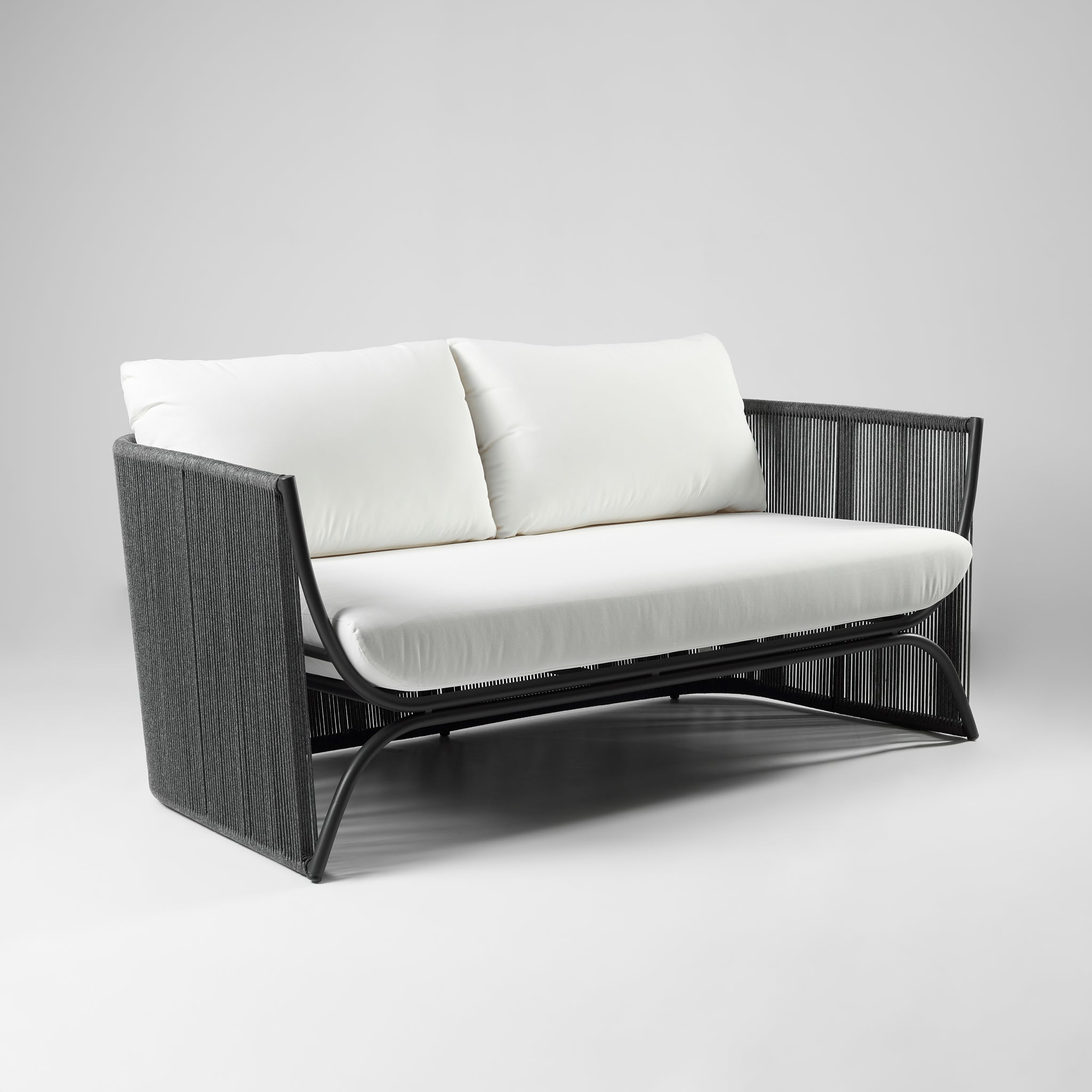 Sofá de Terraza 2 Cuerpos Palma Blanco