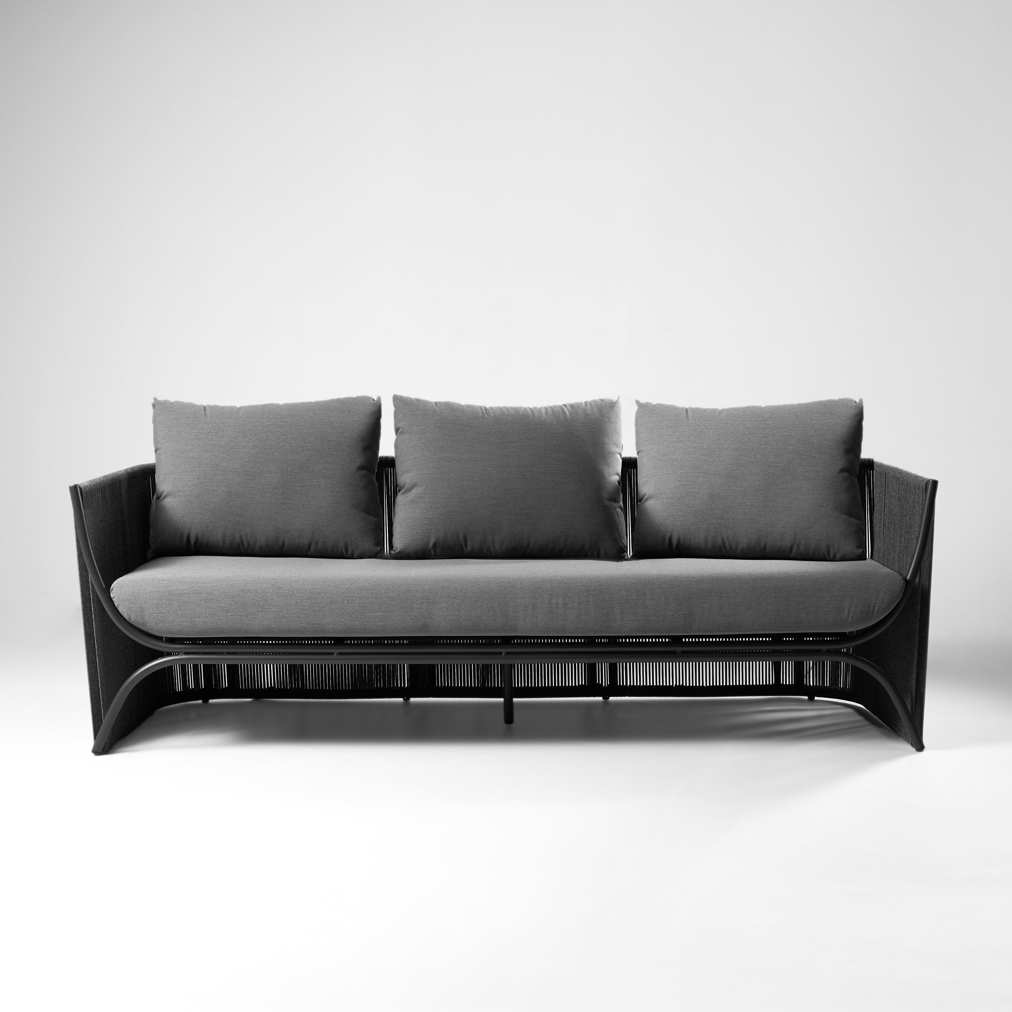 Sofá de Terraza 3 Cuerpos Palma Grafito