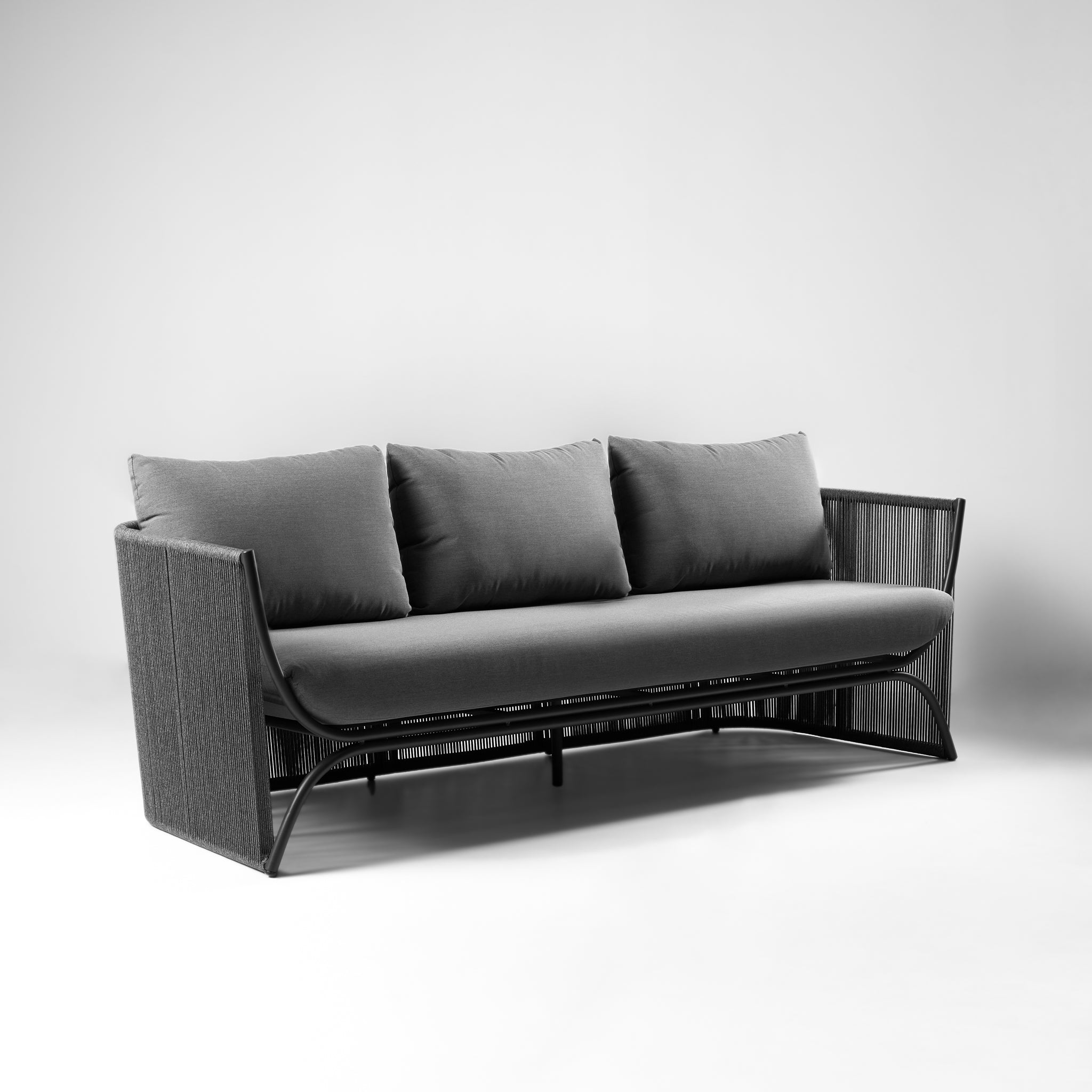 Sofá de Terraza 3 Cuerpos Palma Grafito