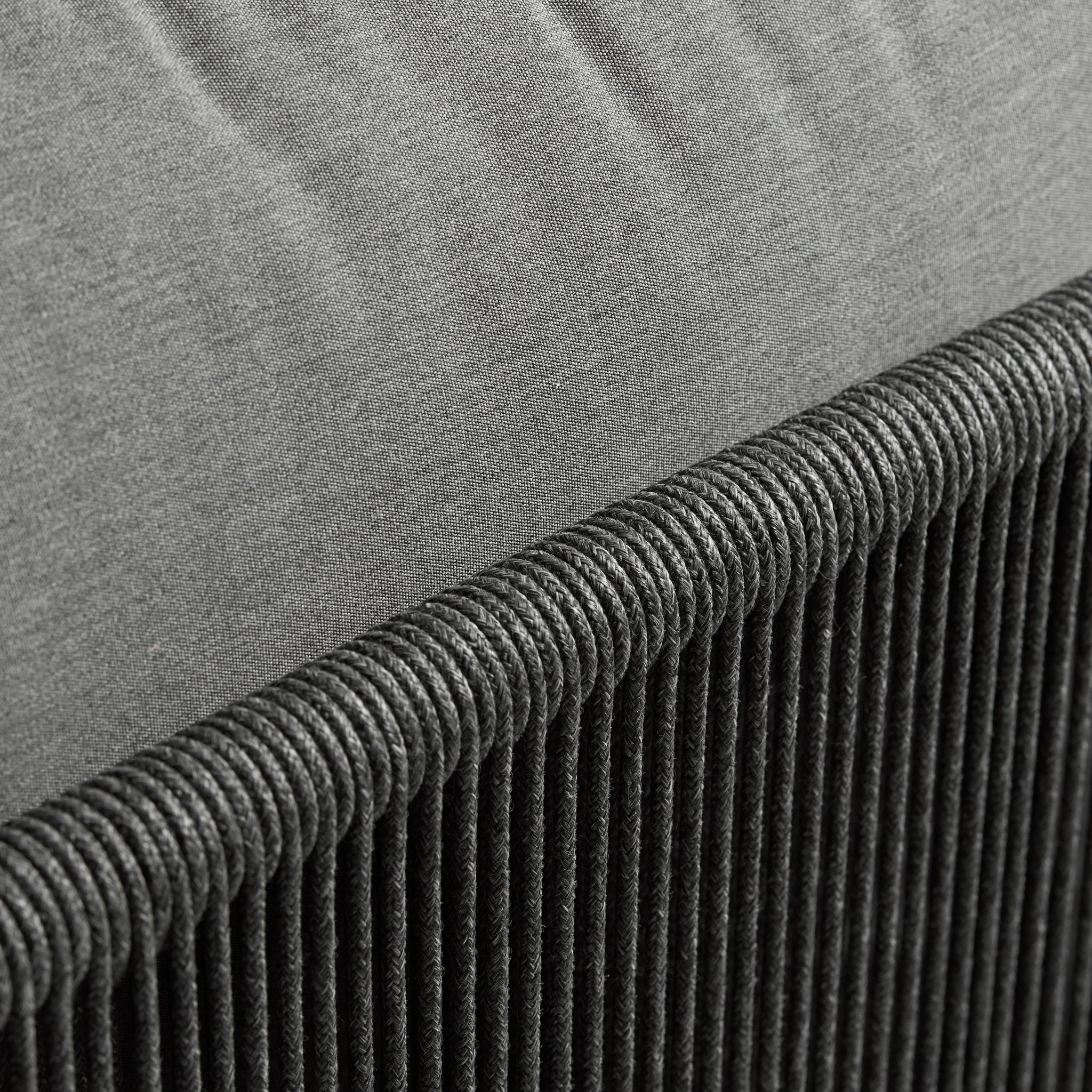 Sofá de Terraza 3 Cuerpos Palma Grafito